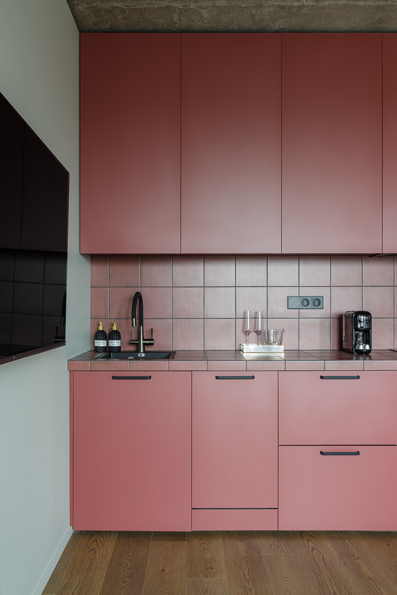 VEROM Студия с красивым интерьером и видом с 19го этажа