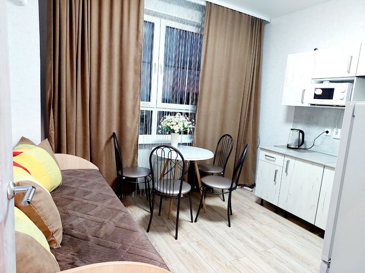 Видовая квартира с кондиционером в Советском районе, мкр. Шилово