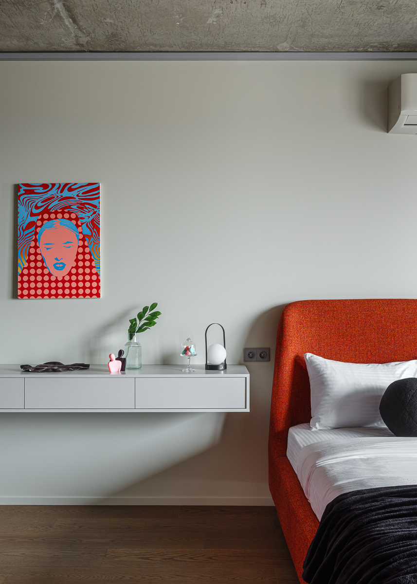 VEROM Студия с красивым интерьером и видом с 19го этажа