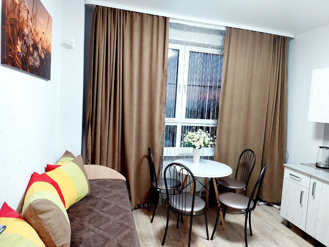 Видовая квартира с кондиционером в Советском районе, мкр. Шилово