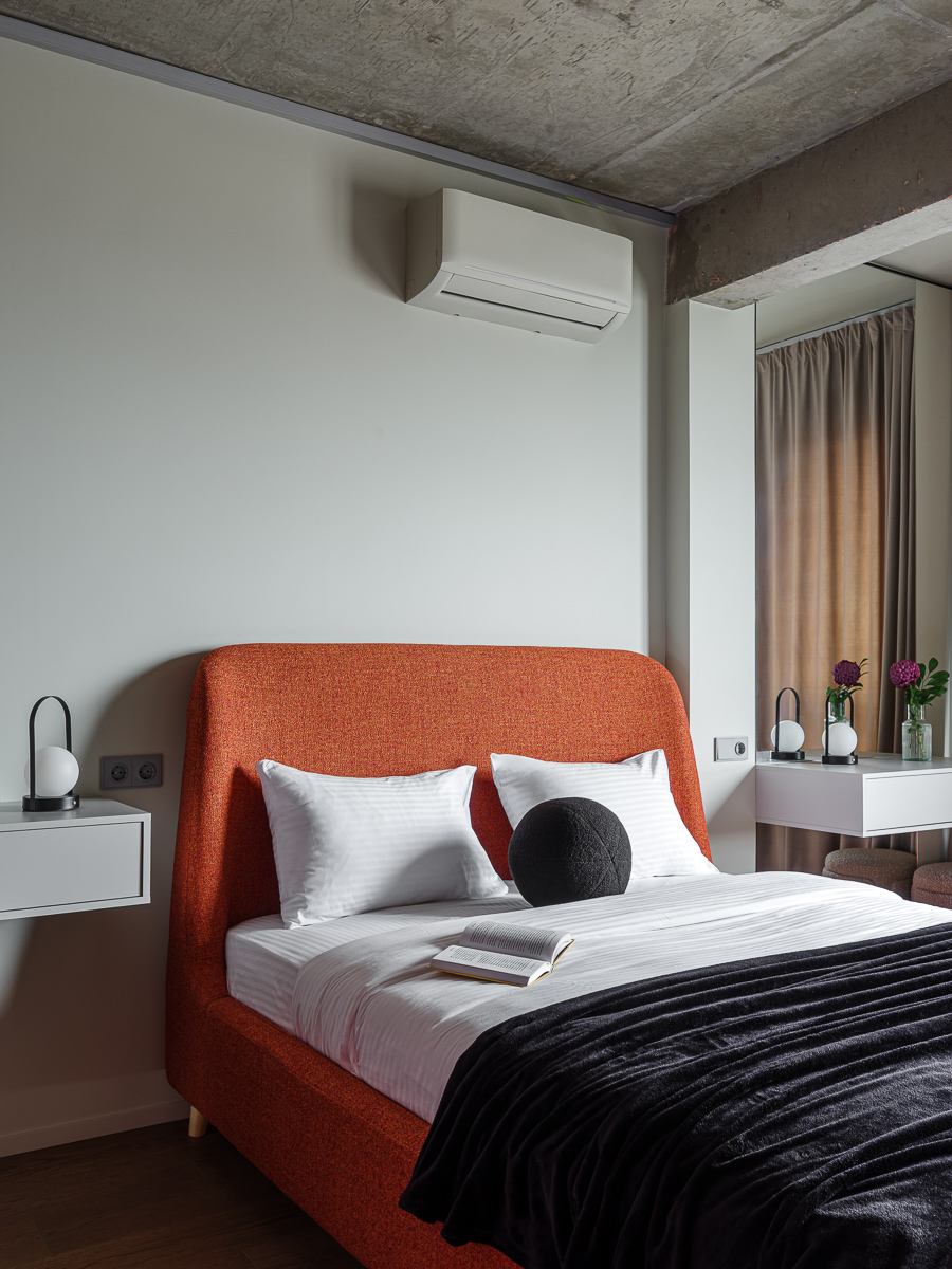 VEROM Студия с красивым интерьером и видом с 19го этажа