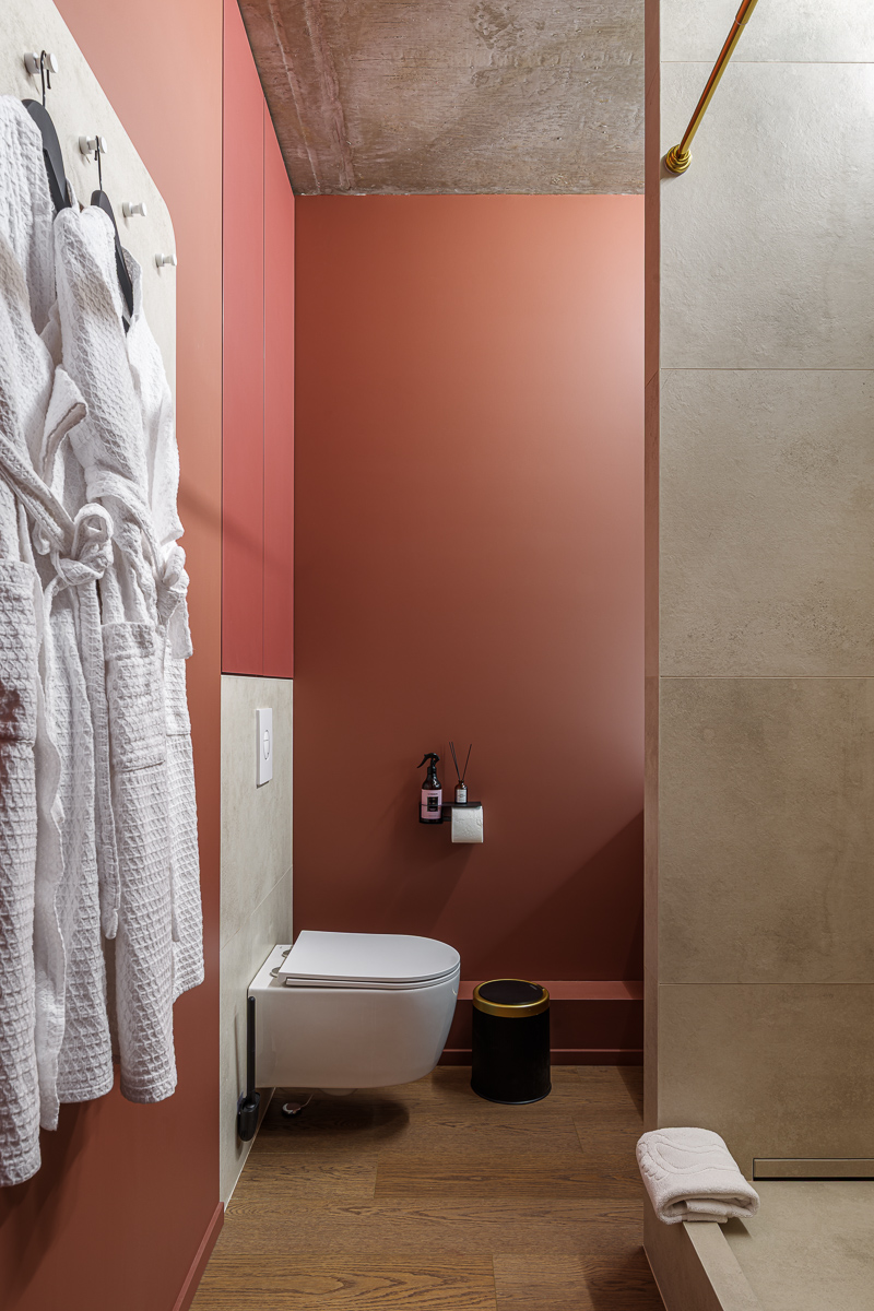 VEROM Студия с красивым интерьером и видом с 19го этажа